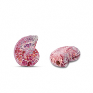 Abalorios de cerámica griega DQ conchas Morado bosque