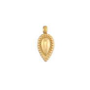 Colgantes Acero Inox gota Dorado