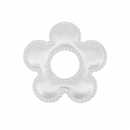 Colgantes/entrepieza Acero Inox flor Plata