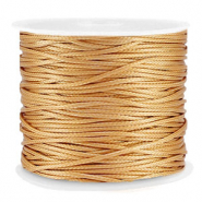 Hilo macramé trenzado 1mm Dorado