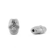 Abalorios de acero inox calavera Plateado