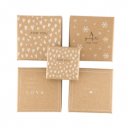 Cajitas de joyer&iacute;a (regalo) mix Marr&oacute;n