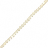 Abalorios faceteados disco 6x4mm Transparente