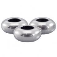 Abalorios met&aacute;licos DQ 7x3mm Plata vieja (sin n&iacute;quel)