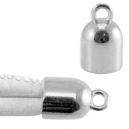 Terminal con anilla metálico DQ Plata vieja (sin níquel)