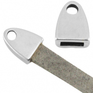 Terminal con anilla metálico DQ Plata vieja (sin níquel)