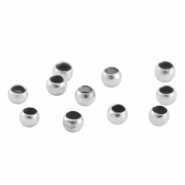 Chafas met&aacute;licas DQ 2.5mm Plata vieja (sin n&iacute;quel)