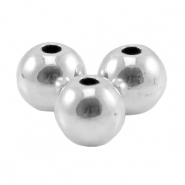 Abalorios met&aacute;licos DQ 4mm Plata vieja (sin n&iacute;quel)