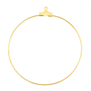 Fornituras met&aacute;licas DQ colgante / pendiente criolla 50mm Dorado (sin n&iacute;quel)