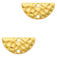 Colgantes met&aacute;licos DQ entrepieza medio c&iacute;rculo Dorado (sin n&iacute;quel)