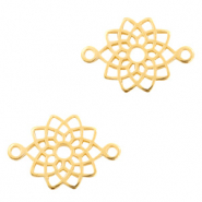 Colgantes met&aacute;licos DQ entrepieza m&aacute;ndala Dorado (sin n&iacute;quel)