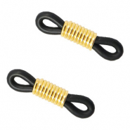 Goma para gafas Negro-dorado