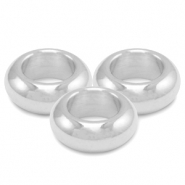 Abalorios met&aacute;licos DQ 9mm Plata vieja (sin n&iacute;quel)