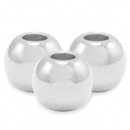 Abalorios metálicos DQ 4mm Plata vieja (sin níquel)