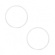 Fornituras metálicas DQ anillo cerrado 10mm Plata vieja (sin níquel)