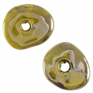 Abalorios de cer&aacute;mica griega DQ dona Verde oliva