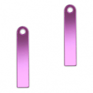 Colgantes llamativos barra Lila p&uacute;rpura met&aacute;lico