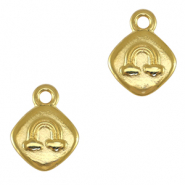 Colgantes metálicos DQ arcoíris Dorado (sin níquel)