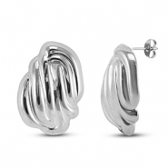 Pendientes Acero Inox Plateado