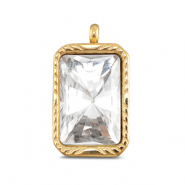 BY31® Colgantes Acero Inox rectángulo Dorado