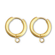 Pendientes Criolla Acero Inox con anilla 15mm Dorado