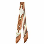 Bandana Pañuelo con trenza Blancuzco-marrón claro-marrón