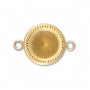 BY31® Entrepieza Acero Inox con engaste para SS39 chatón Dorado