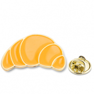Pins croissant Amarillo naranja-dorado