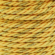 Cordón trendy espiral 3mm Amarillo-dorado
