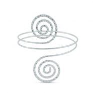 Brazalete espiral Plateado