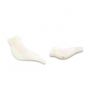 Abalorios conchas pájaro Blanco (color natural)