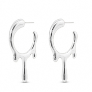 Fornituras metálicos DQ pendiente Plateado vieja (sin níquel)