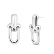 Fornituras metálicos DQ pendiente Plateado vieja (sin níquel)