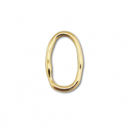 Fornituras Acero Inox entrepieza &oacute;valo Dorado