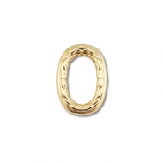 Fornituras Acero Inox entrepieza &oacute;valo Dorado