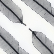 Cord&oacute;n de zapato trendy organza Negro