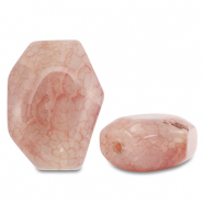 Piedras Naturales abalorios Calcedonia irregular Naranja melocot&oacute;n