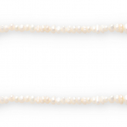 BQ Perlas de agua dulce agujero de enfilado vertical 6x3mm Blanco natural