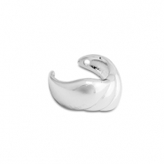 Pendientes ear cuff Acero Inox Plateado