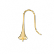 Fornituras Acero Inox pendientes de gancho con terminal Dorado