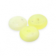 Piedras Naturales abalorios Serpentina rondeles Amarillo