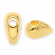 Abalorios metálicos DQ medio corazón Dorado (sin níquel)