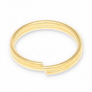 Fornituras metálicos DQ anillos dobles Dorado (sin níquel)