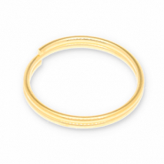 Fornituras metálicos DQ anillos dobles Dorado (sin níquel)