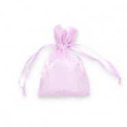 Bolso de sat&eacute;n con strass Lila-plateado