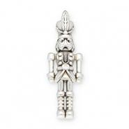 Colgantes metálicos DQ cascanueces Plateado vieja (sin níquel)