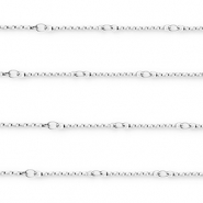 Fornituras Acero Inox cadena jasseron barra Plateado