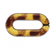 Cadena acrílica de 20 mm con eslabones sueltos Marrón dorado