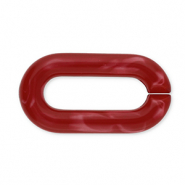 Cadena acrílica de 20 mm con eslabones sueltos Burdeos