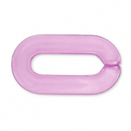 Cadena acrílica de 20 mm con eslabones sueltos Púrpura lavanda